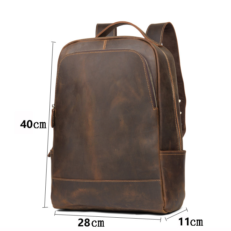 Leather Mens Backpack Leather Travel Backpack