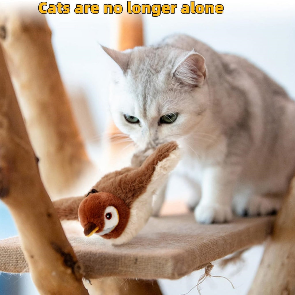 Interactive Chirping Bird Cat Toy