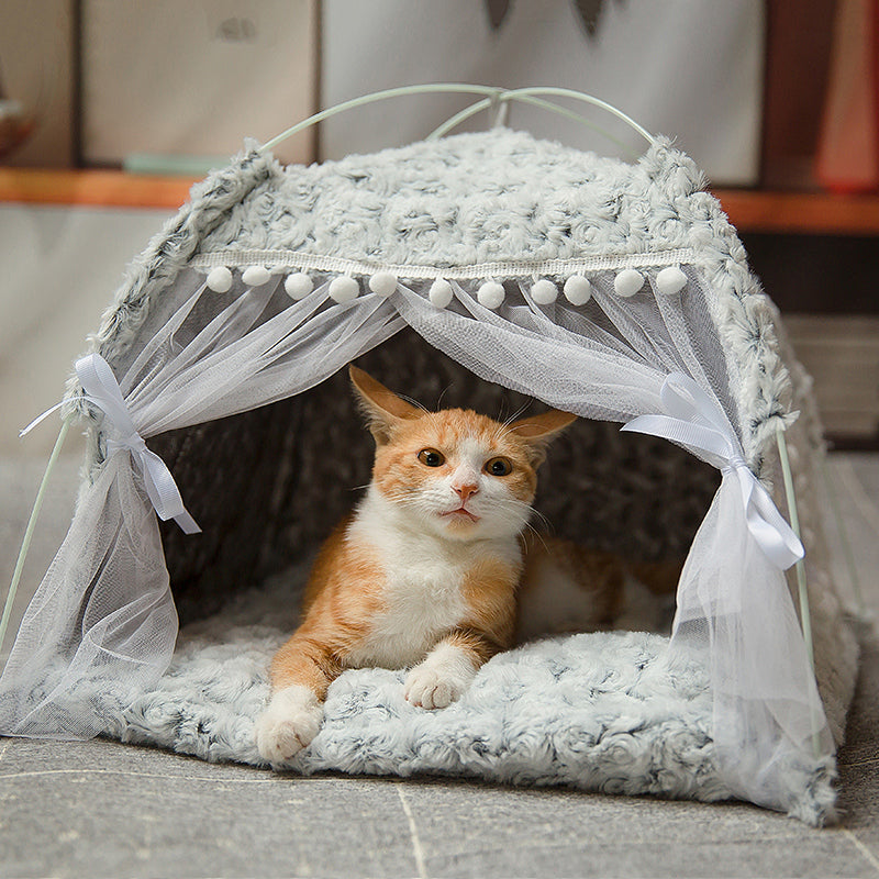 Semi Enclosed Pet Bed