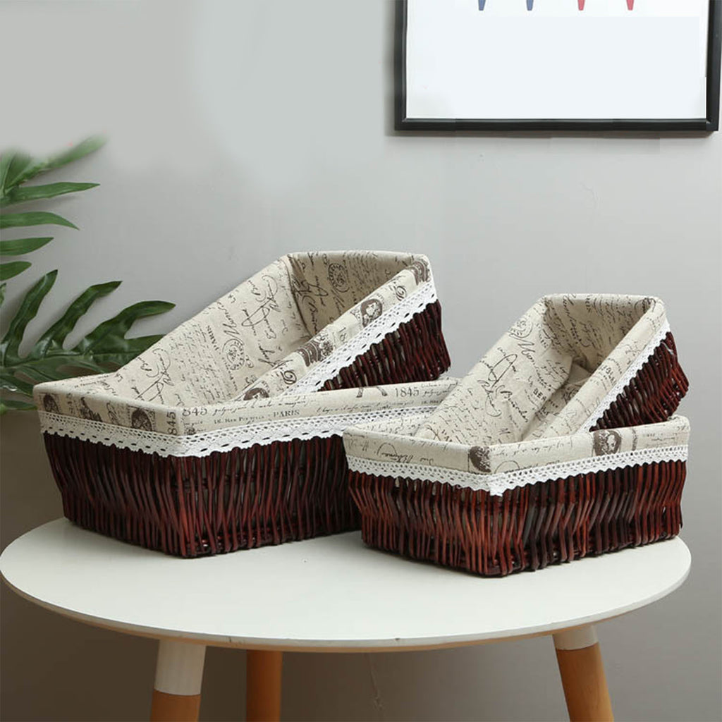 Willow & Rattan Kitchen Storage Basket