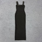 Floral Beaded Elegant Womens Bandage Dress