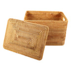 Handmade Vietnamese Rattan Storage Basket