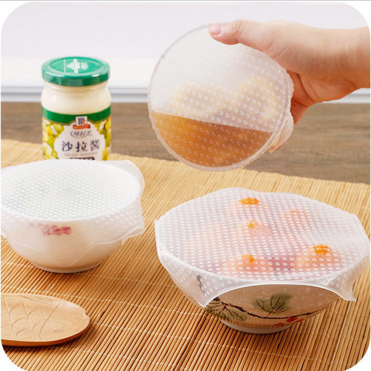 Reusable Silicone Stretch Food Cover Set