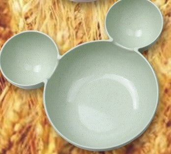 Children's Wheat Straw Cartoon Bowl & Chopsticks Set