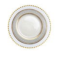 European Style Gold Rim Wobble Dinner Plate