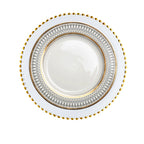 European Style Gold Rim Wobble Dinner Plate