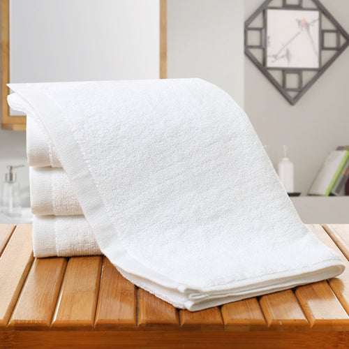 White Towel For Foot Massage