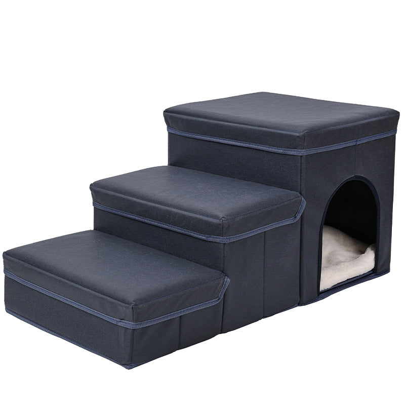 Cat Kennel Cage Multifunctional Dog Stairs Upper