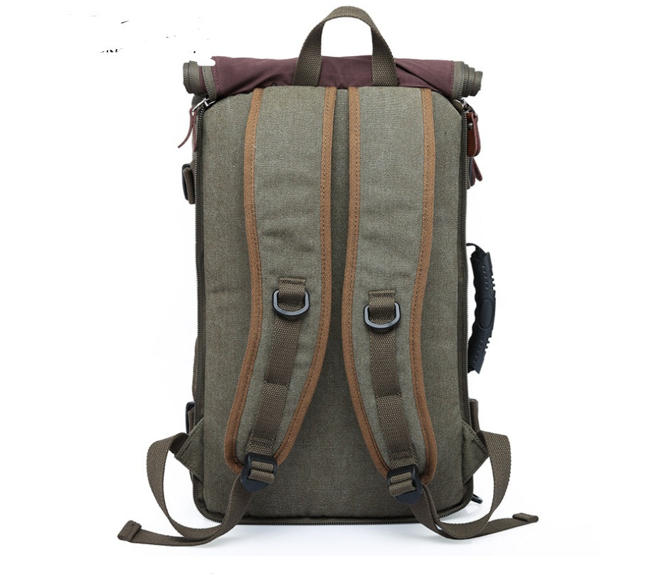 Retro Casual Korean Large Capacity Backpack Mens