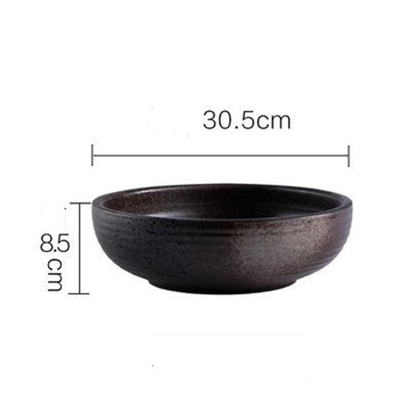 Retro Style Ceramic Soup Bowl