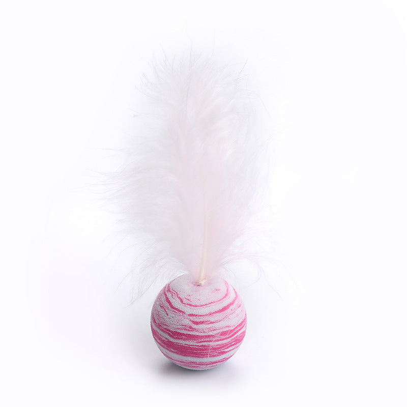 Starry Sky Ball Plus Feather Cat Toy