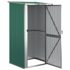 Galvanised Steel Garden Shed 118.5 x 97 x 209.5cm