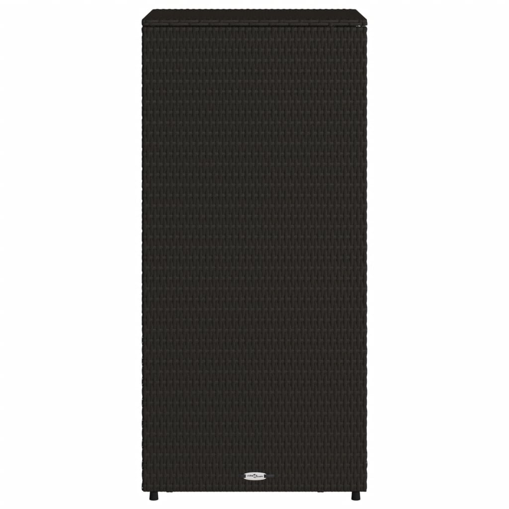 Poly Rattan Garden Storage Shed 50cm