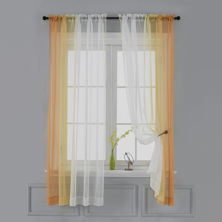Gradient Color Window Curtain