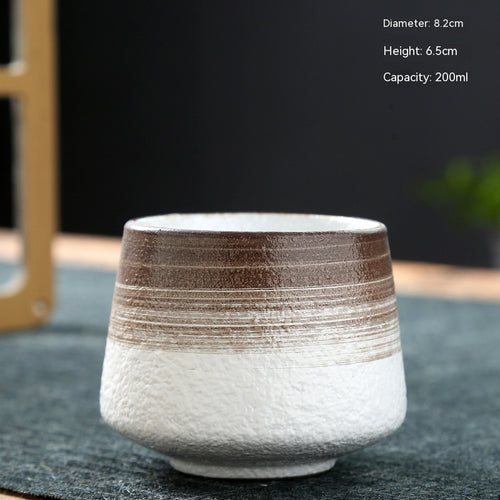 Retro Stoneware Ceramic Coffee Cup
