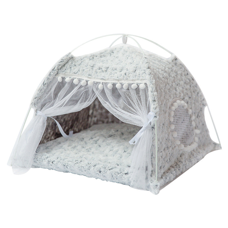 Semi Enclosed Pet Bed