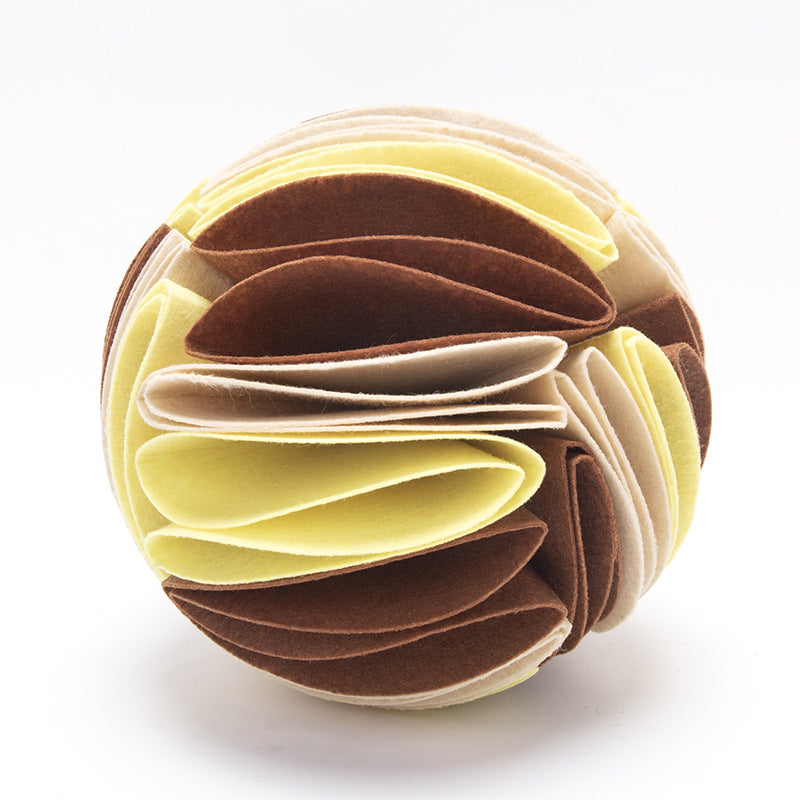 Pet Dogs Felt Cloth Sniffs The Ball