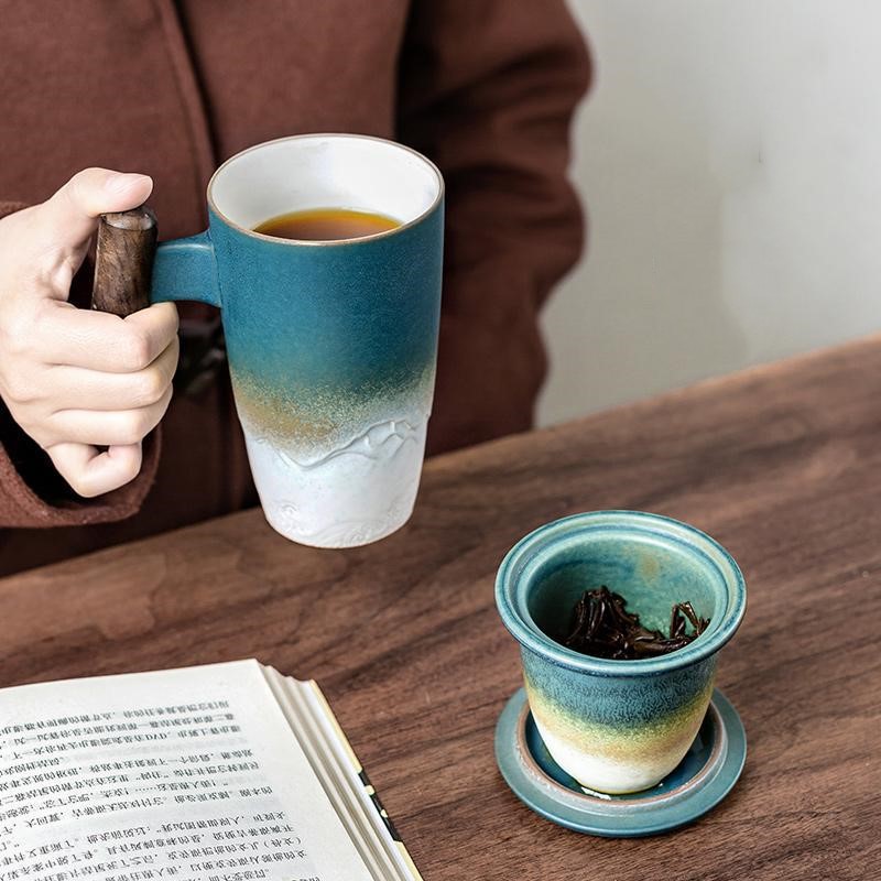 Large Capacity Household Tea Cup with Filter