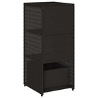Poly Rattan Garden Storage Shed 50cm