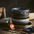 Retro Style Ceramic Soup Bowl