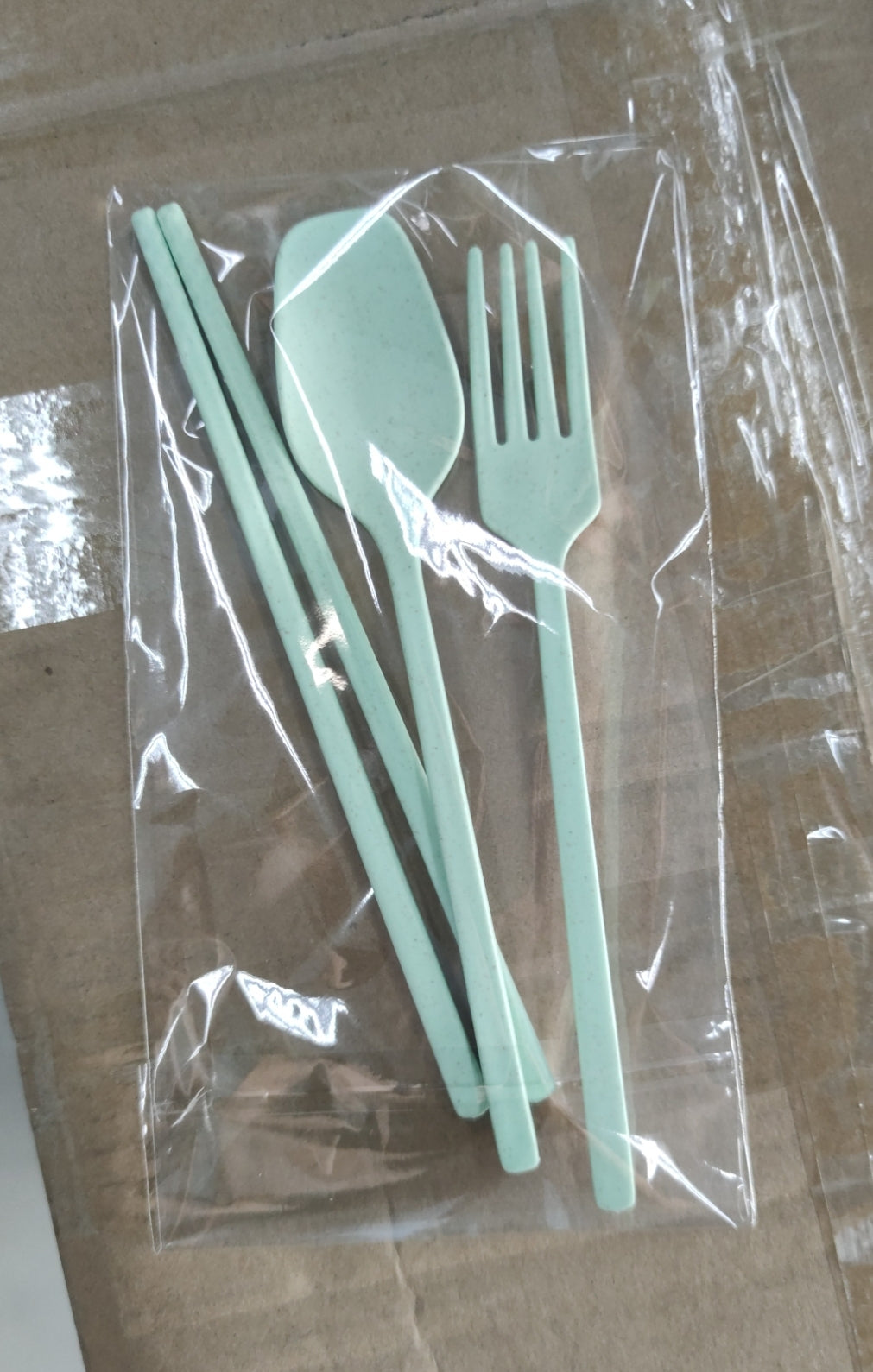 Children's Wheat Straw Cartoon Bowl & Chopsticks Set