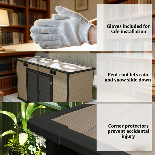 Outdoor Garden Storage Shed Tool House