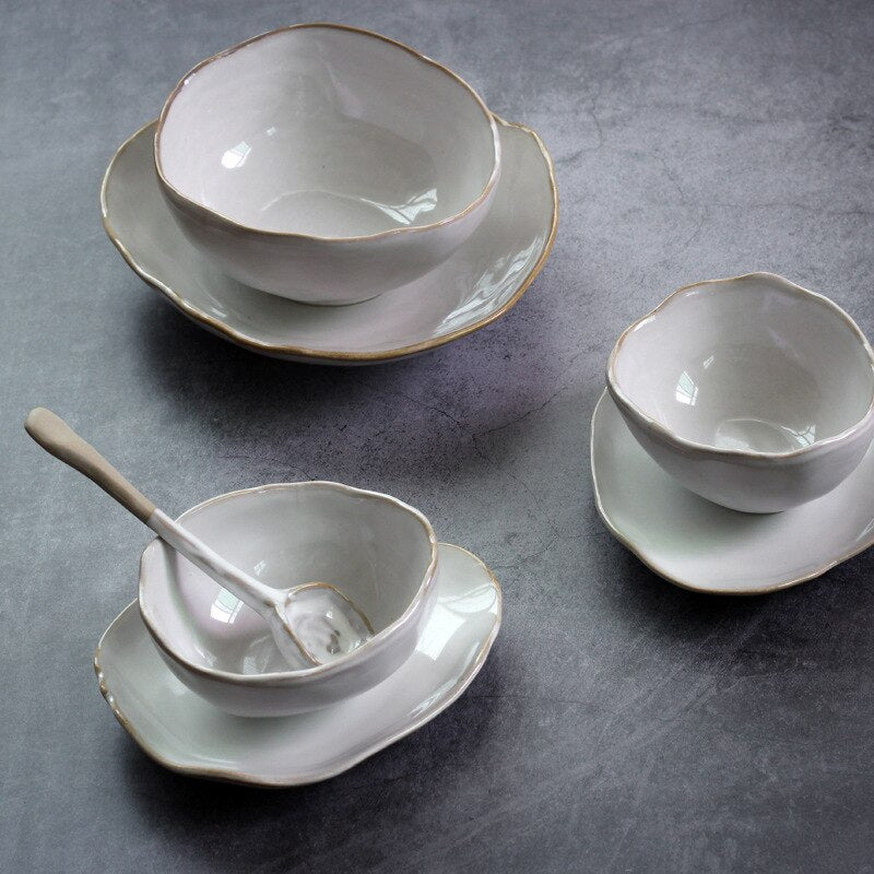 Ceramic Tableware Set — Household Dishes & Bowls