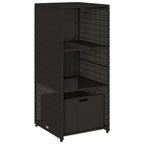 Poly Rattan Garden Storage Shed 50cm