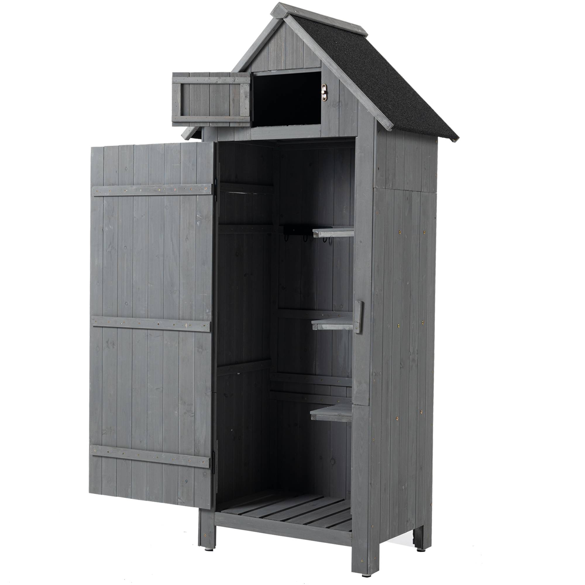 Outdoor Storage Cabinet Tool Shed Wooden Garden Shed