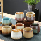 Retro Stoneware Ceramic Coffee Cup