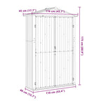 Galvanised Steel Garden Shed 116cm