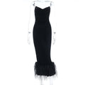 Mao Maos Pointed Strap Tube Dress
