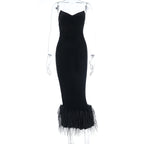 Mao Maos Pointed Strap Tube Dress