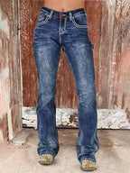 Women's Summer Casual Slim Fit Bootcut Jeans