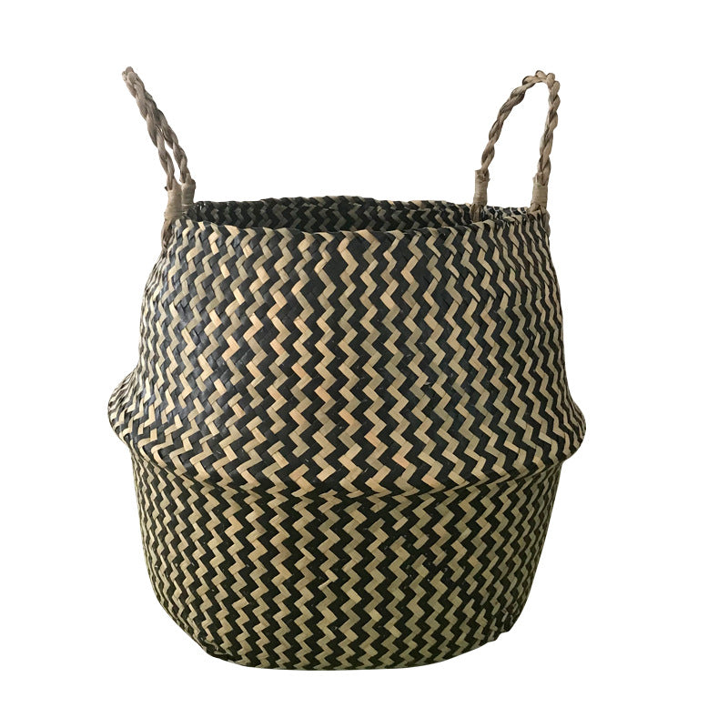 Handmade Foldable Bamboo Laundry Storage Basket