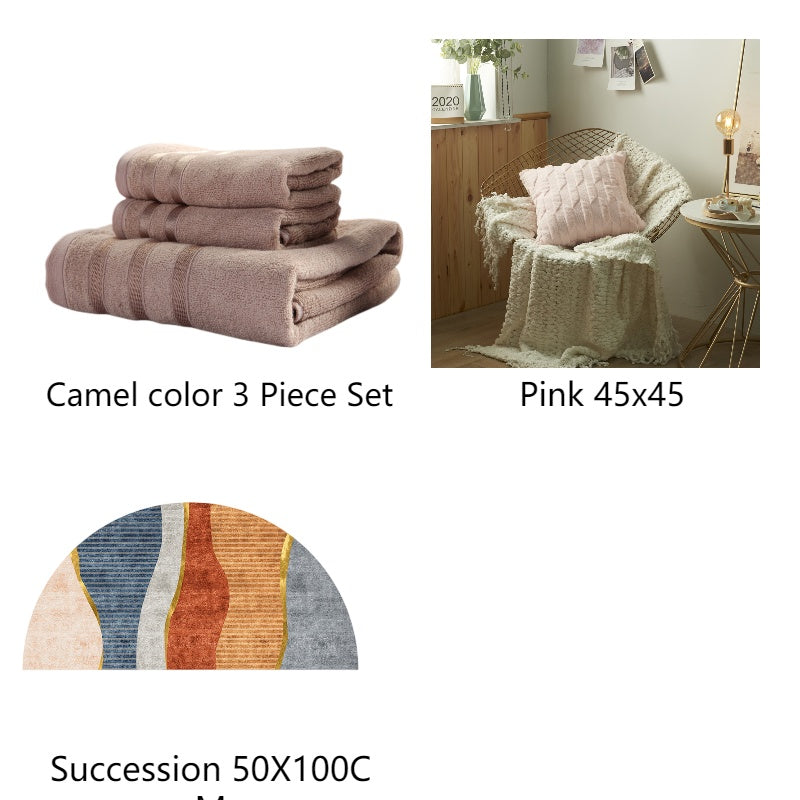 Bamboo Towel Set Antibacterial And Hypoallergenic