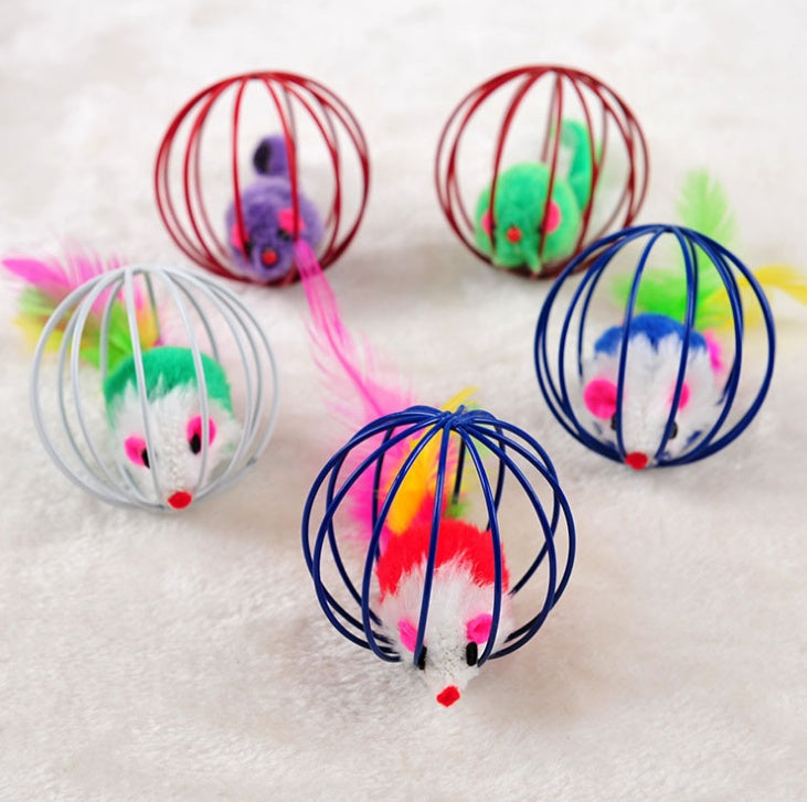 Wire Cage Mouse Cat Toy