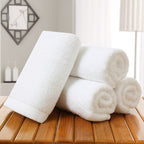 White Towel For Foot Massage