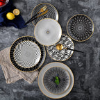 Nordic Geometric Series Ceramic Plate