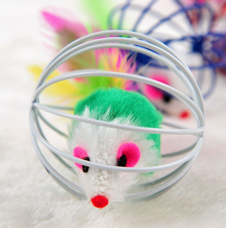 Wire Cage Mouse Cat Toy