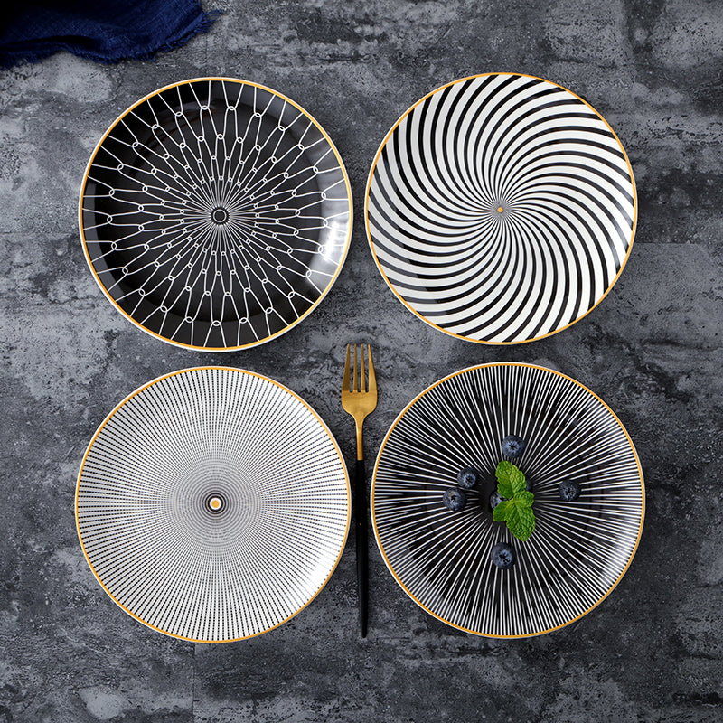 Nordic Geometric Series Ceramic Plate