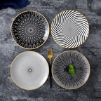 Nordic Geometric Series Ceramic Plate