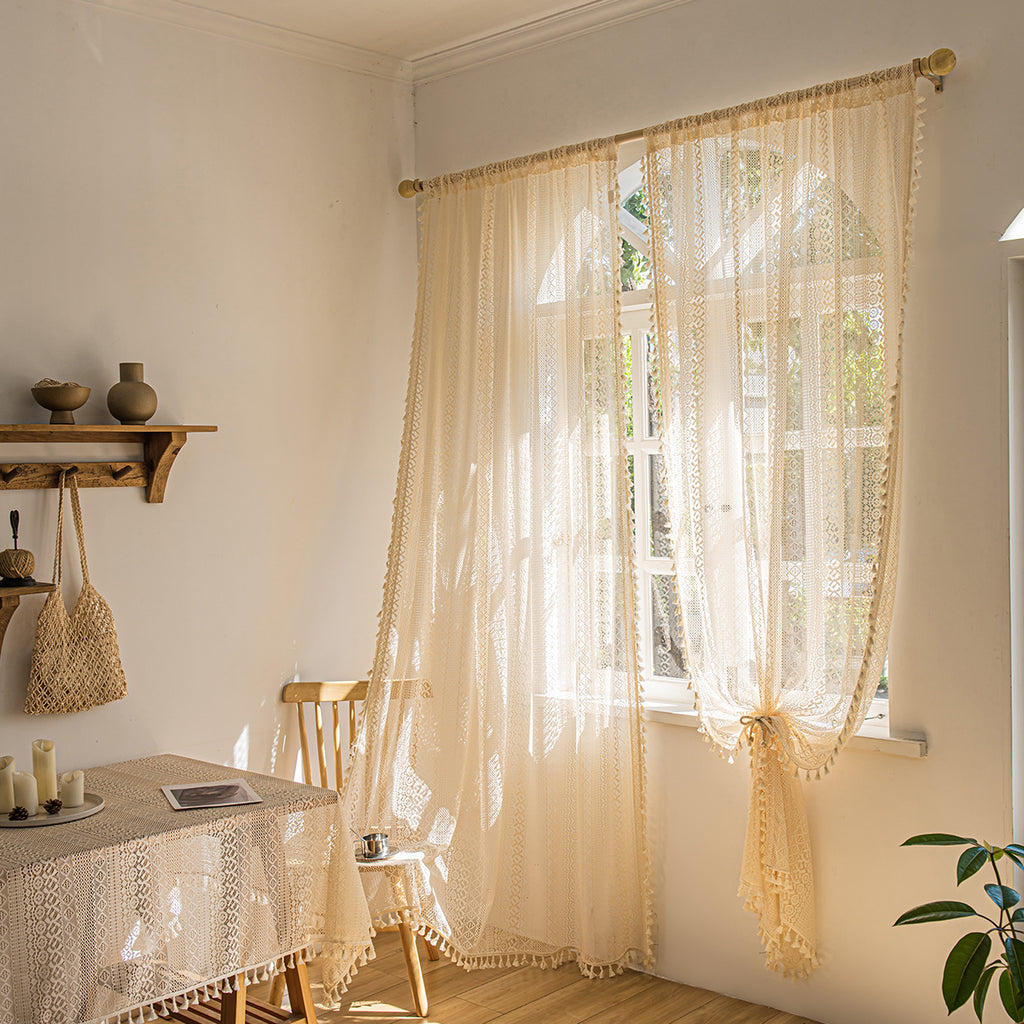 Bohemian Lace Window Screen