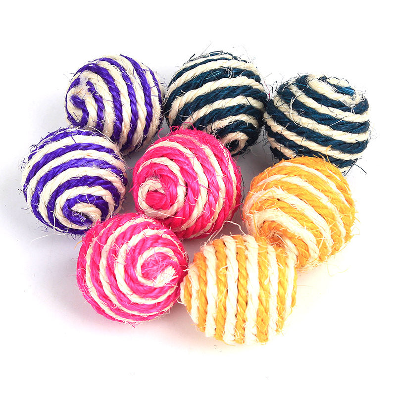 Cat Scratching Toy Sisal Tease Cat Ball