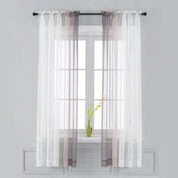 Gradient Color Window Curtain