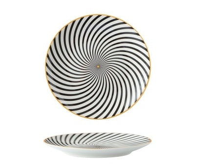 Nordic Geometric Series Ceramic Plate