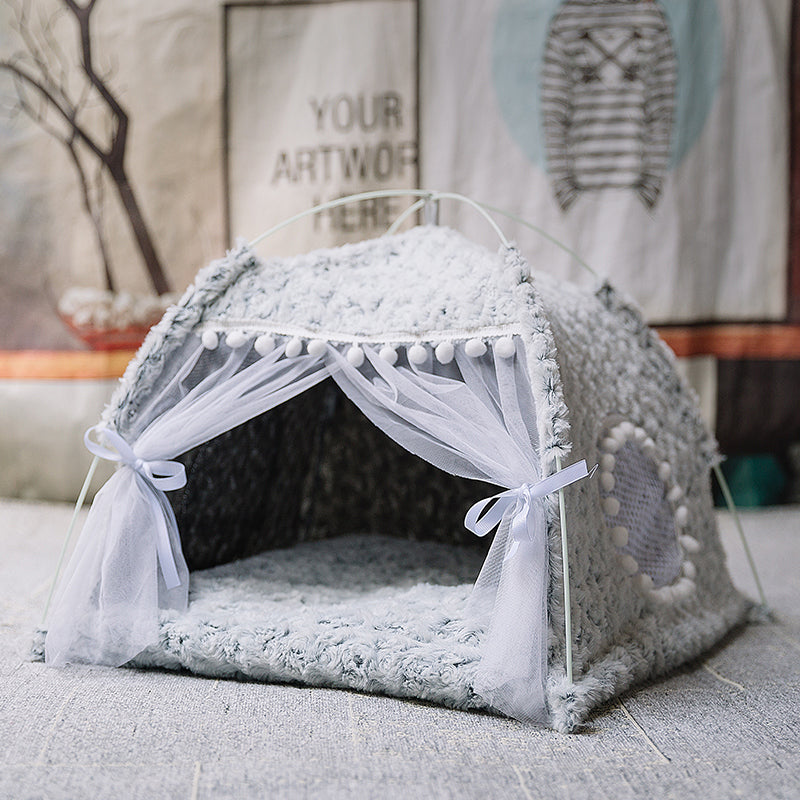 Semi Enclosed Pet Bed