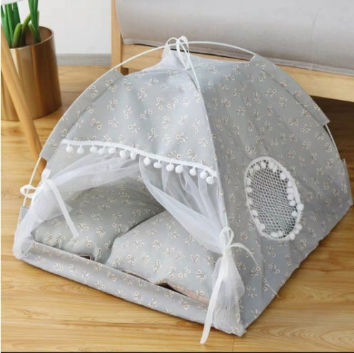 Semi Enclosed Pet Bed