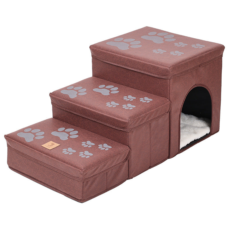 Cat Kennel Cage Multifunctional Dog Stairs Upper