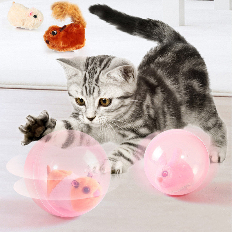 Simulated Hamster Rabbit Electric Rolling Ball Cat